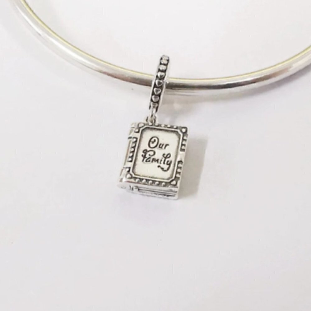 Our Family Book Dangle Charm